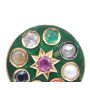 18k gold Brooch Ruby Sapphire Cats eye Emerald Diamond Topaz 