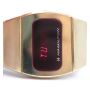 Hamilton QED Red LED 959 Gold RGP Month Date and Day Mens Vintage Watch