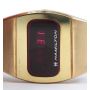 Hamilton QED Red LED 959 Gold RGP Month Date and Day Mens Vintage Watch