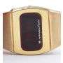 Hamilton QED Red LED 959 Gold RGP Month Date and Day Mens Vintage Watch