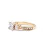 0.52ct Princess cut GIA Diamond 18K yg Ring & .28cts diamonds 