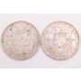 1933 and 1934 Czechoslovakia 20 Korun silver coins 2-coins EF