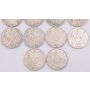 14 x Germany One Mark silver coins 1902-1908 