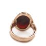 15.28ct Fire Agate 12K yellow gold ring 7.6 grams 