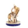 14K Gold & Lapis Greyhound or Whippet Figural Fob c1900