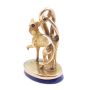 14K Gold & Lapis Greyhound or Whippet Figural Fob c1900