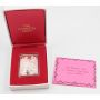 ST Valentines Day One Ounce 999 silver ingot Loves Ribbon Hamilton Mint Proof
