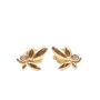Tiffany & CO Paloma Picasso 18 karat Yellow gold and Diamond Olive Leaf Earrings