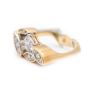 18K yg wg ring Zirconia & Diamonds Franz Vogler 