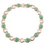 Vintage Burmese Jade 10k yellow gold necklace 12-Pi discs