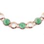 Vintage Burmese Jade 10k yellow gold necklace 12-Pi discs