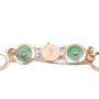 Vintage Burmese Jade 10k yellow gold necklace 12-Pi discs