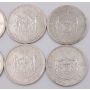 8x 1944 Romania 500 Lei silver coins 8-coins