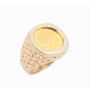 14k Yellow Gold Ring with 1/10 oz Canadian Gold Maple Leaf Coin