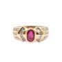 0.62 ct Ruby and Diamonds 14K yg ring with appraisal $3,800.00 Size-7