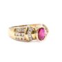 0.62 ct Ruby and Diamonds 14K yg ring with appraisal $3,800.00 Size-7