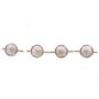 Studs Platinum 14K yg and Diamonds 0.05ct each 4-vintage 7mm studs 