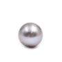 18K White Gold Tahitian Black Pearl and  Diamond Pendant