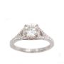 1.20 Carat Round Brilliant Platinum Engagement Ring GIA SI2, I Color