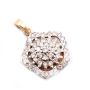 2.2ct tcw Diamond pendant 14K yg wg Pentagon shape 