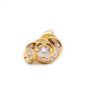 0.44ct tcw Diamond Earrings 18K yellow gold 3/8 inch 2.65gr 