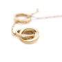 Tiffany & Co 18 Karat Yellow Gold 1837 Interlocking Circles Lariat Necklace 