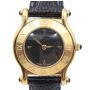 GUCCI 6500L Ladies Gold Plated Quartz Leather Band Swiss Watch
