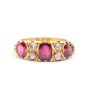 circa 1905 18K yg ring Rubies Diamonds full Hallmarks Birmingham JM