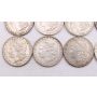 10X Morgan silver dollars 1884 84o 89 96 97 97s 98 99o 1900 1901o EF or better