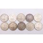 10X Morgan silver dollars 1884 84o 89 96 97 97s 98 99o 1900 1901o EF or better