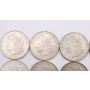 20X 1921 Morgan silver dollars 20-coins EF to AU