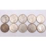 10X Morgan silver dollars 1880 1881o 1885 2x1887 2x1889 1896 1897 1921 VF-EF