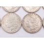 10X Morgan silver dollars 1880 1881o 1885 2x1887 2x1889 1896 1897 1921 VF-EF