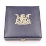 1985 South Africa 1 Rand silver coin 1910-1985 nice blue toning Choice Proof