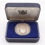 1979 New Zealand $1 silver coin Crowned Shield original case P48a Choice Proof