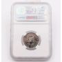 2008 Canada 25 cent Poppy NGC MS66 Colorized 