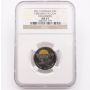 2011 Canada Silver 25 cent NGC MS67 Peregrin Falcon Colorized 