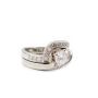 1.11ct Diamond ring set 19K white gold 13.5 grams appraisal $8,800.00  Size-8 