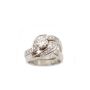 1.11ct Diamond ring set 19K white gold 13.5 grams appraisal $8,800.00  Size-8 