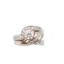 1.11ct Diamond ring set 19K white gold 13.5 grams appraisal $8,800.00  Size-8 