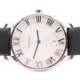 Tiffany & Co. Atlas Stainless Steel Leather White Dial Swiss Made 37mm Watch