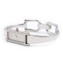 Gucci 1500L Equestrian Style Harness Bangle White Dial Swiss Ladies Watch
