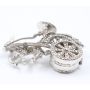 Hamilton Rickshaw Marcasite Vintage Brooch Cal. 14 Watch with Box