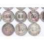 Lot of 13 Kwangtung Republic Era 1919-1922 20 cent silver VG to VF condition