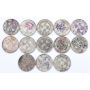 Lot of 13 Kwangtung Republic Era 1919-1922 20 cent silver VG to VF condition