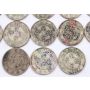 Lot of 13 Kwangtung Republic Era 1919-1922 20 cent silver VG to VF condition