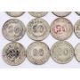 Lot of 15 Kwangtung Republic era 1912-1929 20 cent silver coins XF-AU condition