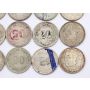 Lot of 15 Kwangtung Republic era 1912-1929 20 cent silver coins XF-AU condition