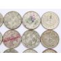 Lot of 15 Kwangtung Republic era 1912-1929 20 cent silver coins XF-AU condition