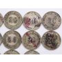 Lot of 13 Kwangtung Republic Era 1919-1922 20 cent silver VG to VF condition